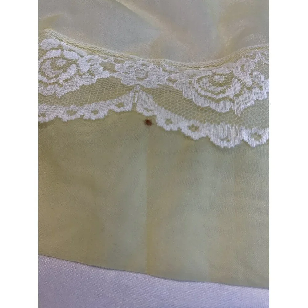 FEMENINE FLIRTY NWT *READ* Vintage Apron Organza SHEER YELLOW Dacron Fairwoven - Picture 6 of 11
